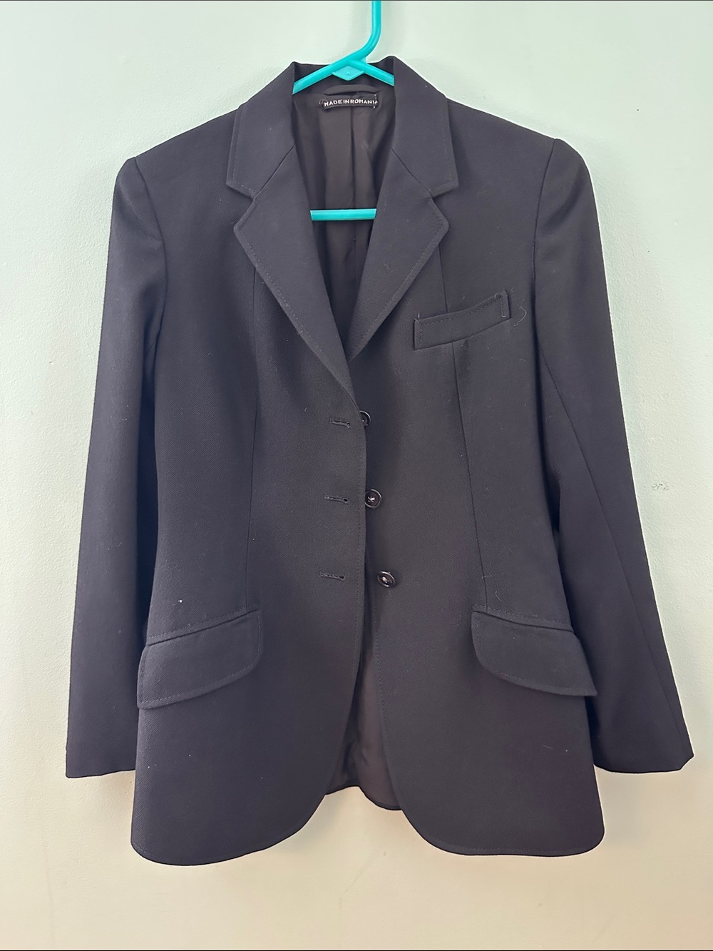 Classic black riding jacket/blazer